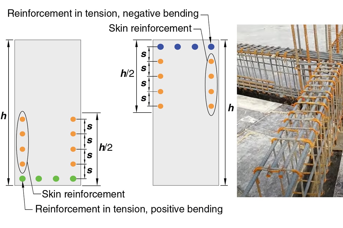 What is Longitudinal Skin Reinforcement in a Beam? The Constructor