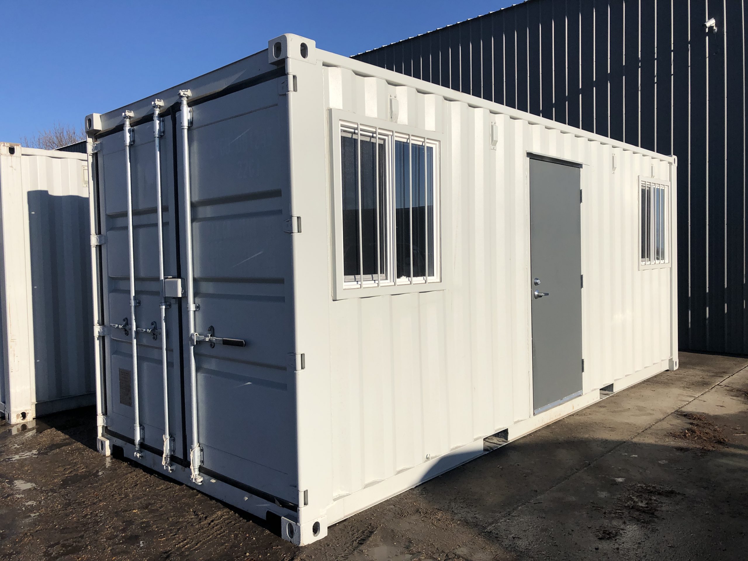 Ground Level Storage Container Office The Container Pros