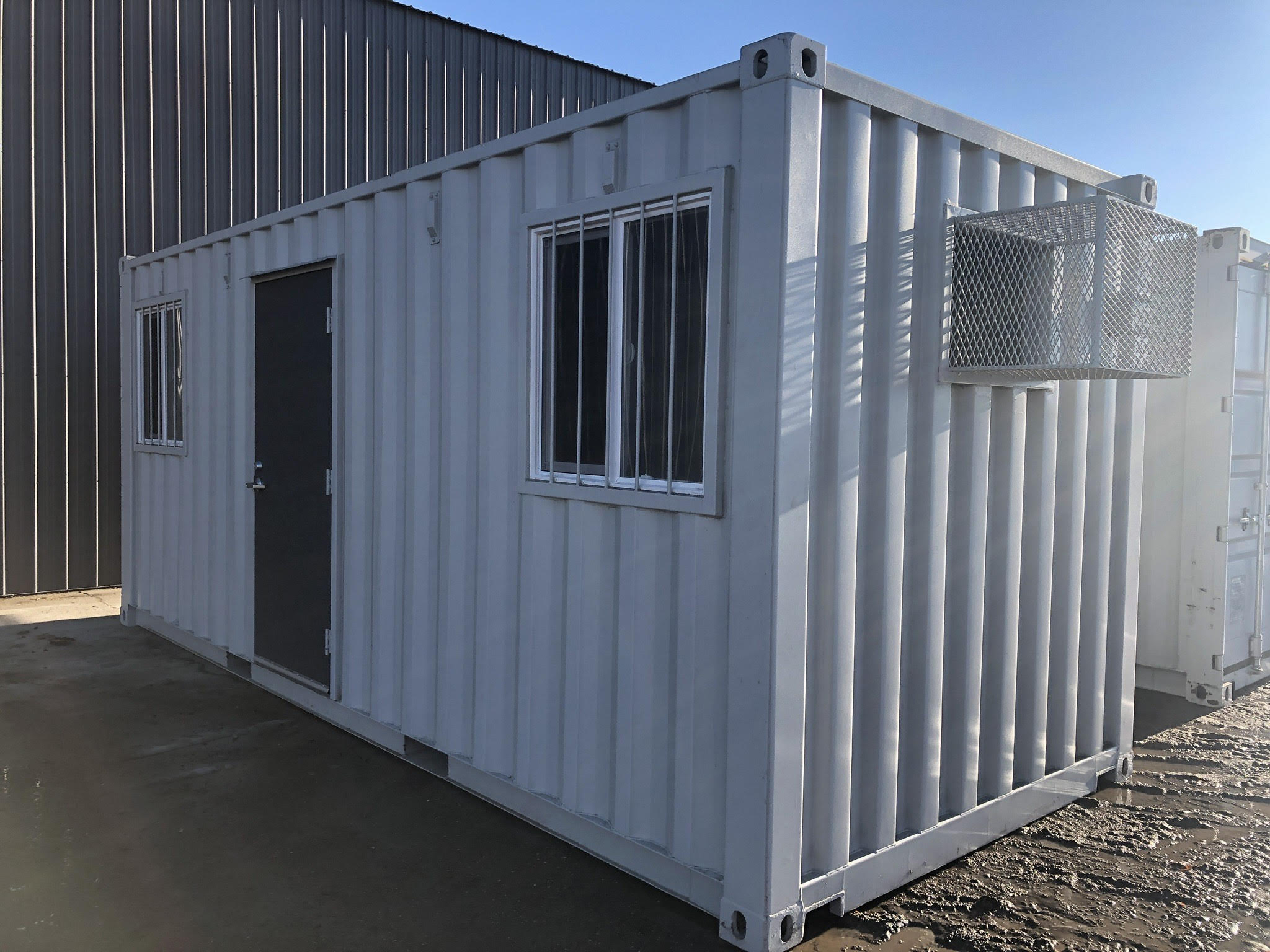 Ground Level Storage Container Office The Container Pros