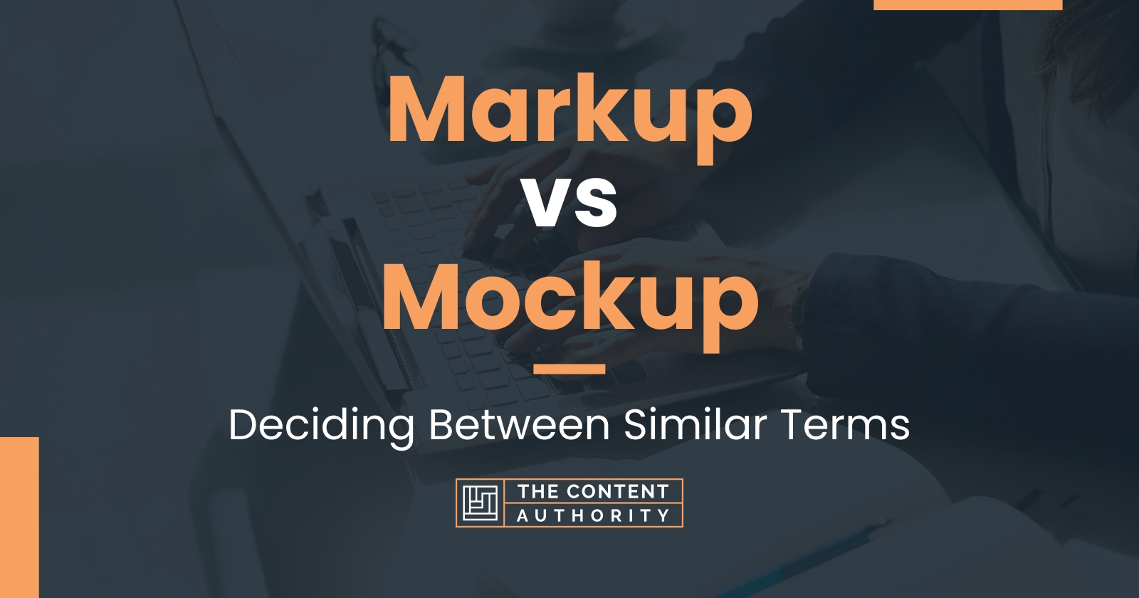 Markup vs Mockup Deciding Between Similar Terms