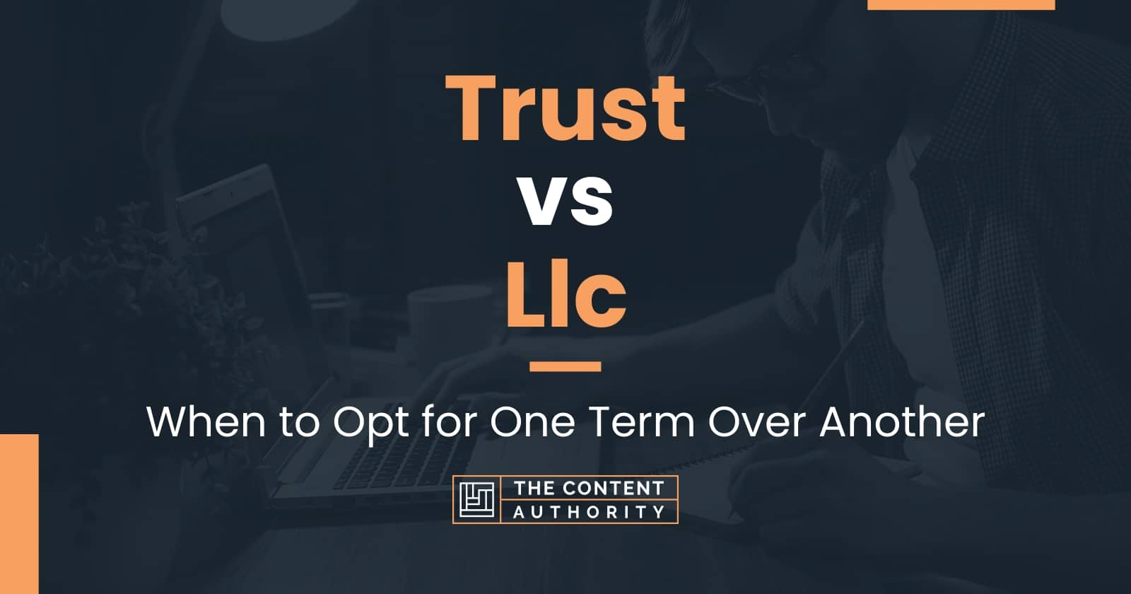 Trust vs Llc When to Opt for One Term Over Another
