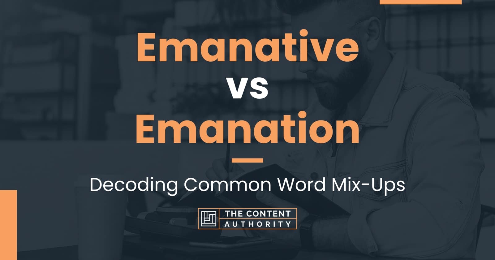 Emanative vs Emanation Decoding Common Word MixUps