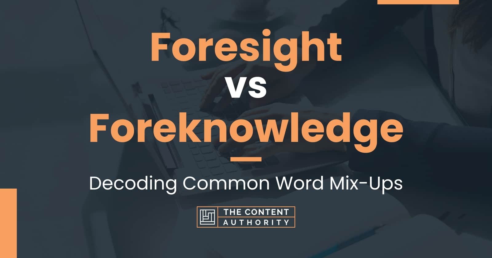 Foresight vs Foreknowledge Decoding Common Word MixUps