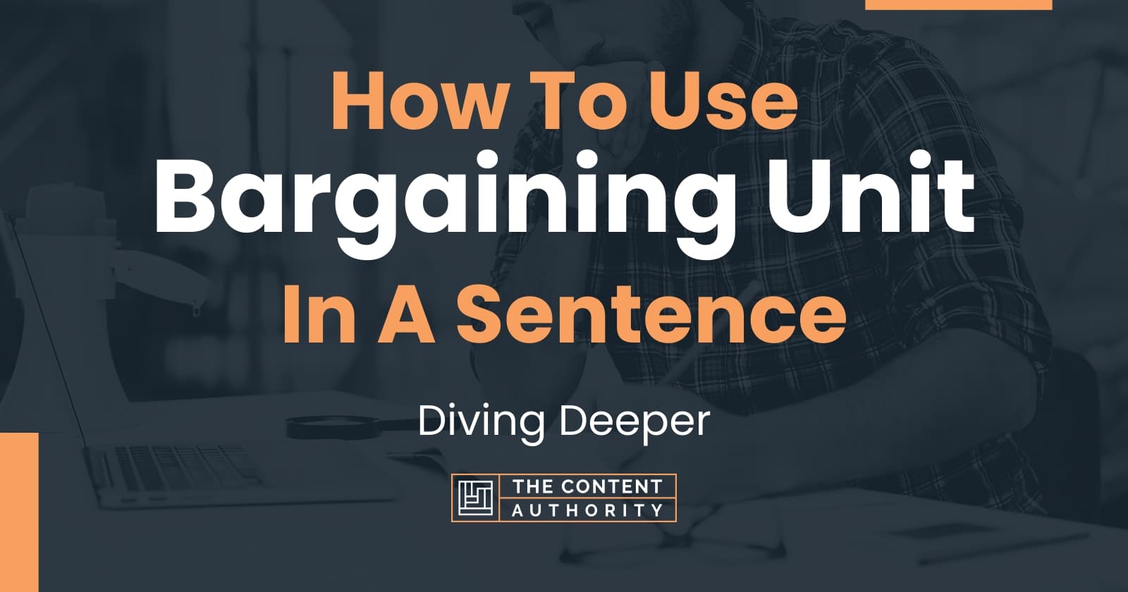 How To Use "Bargaining Unit" In A Sentence Diving Deeper
