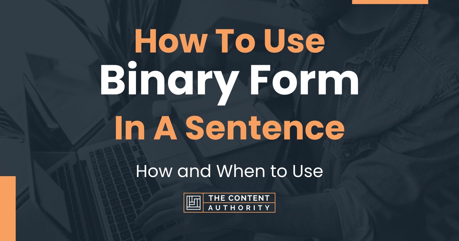 How To Use "Binary Form" In A Sentence How and When to Use