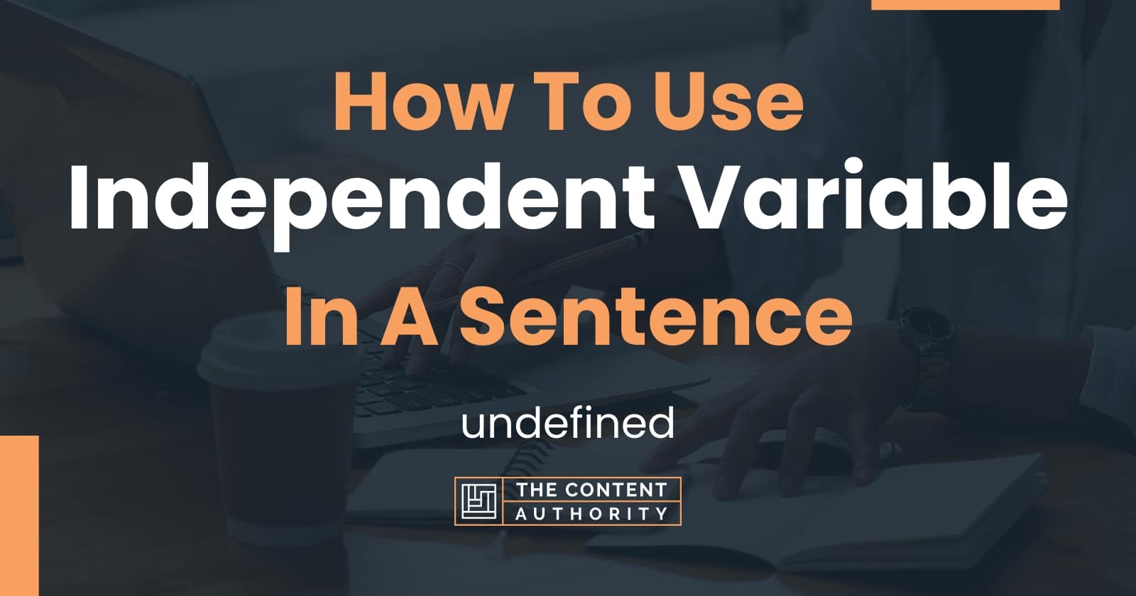 How To Use "Independent Variable" In A Sentence undefined