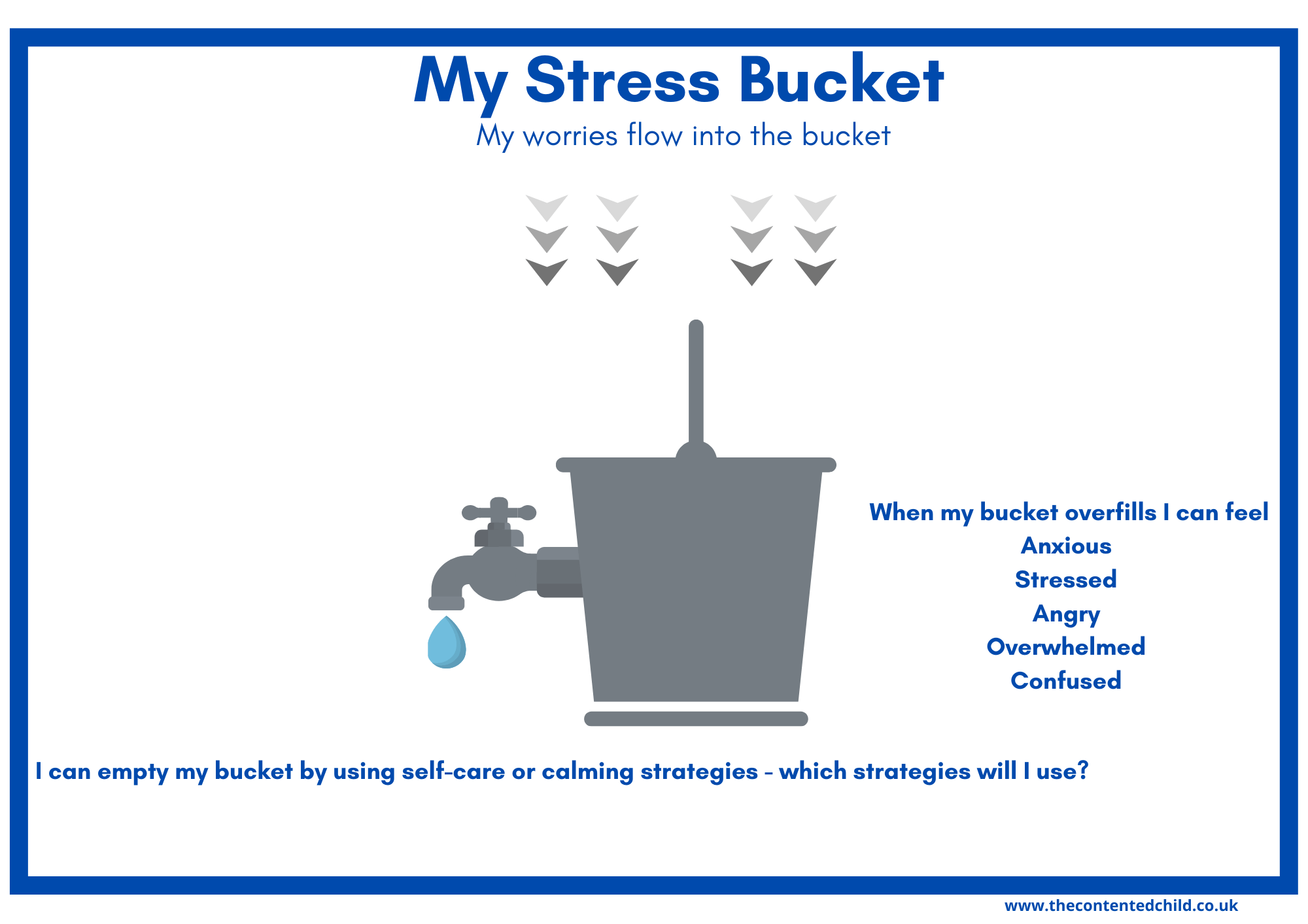 My Stress Bucket The Contented Child