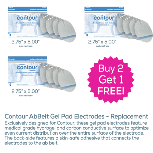 Contour AbBelt Replacement Electrodes (Buy 2 Get 1 Free) Contour Core