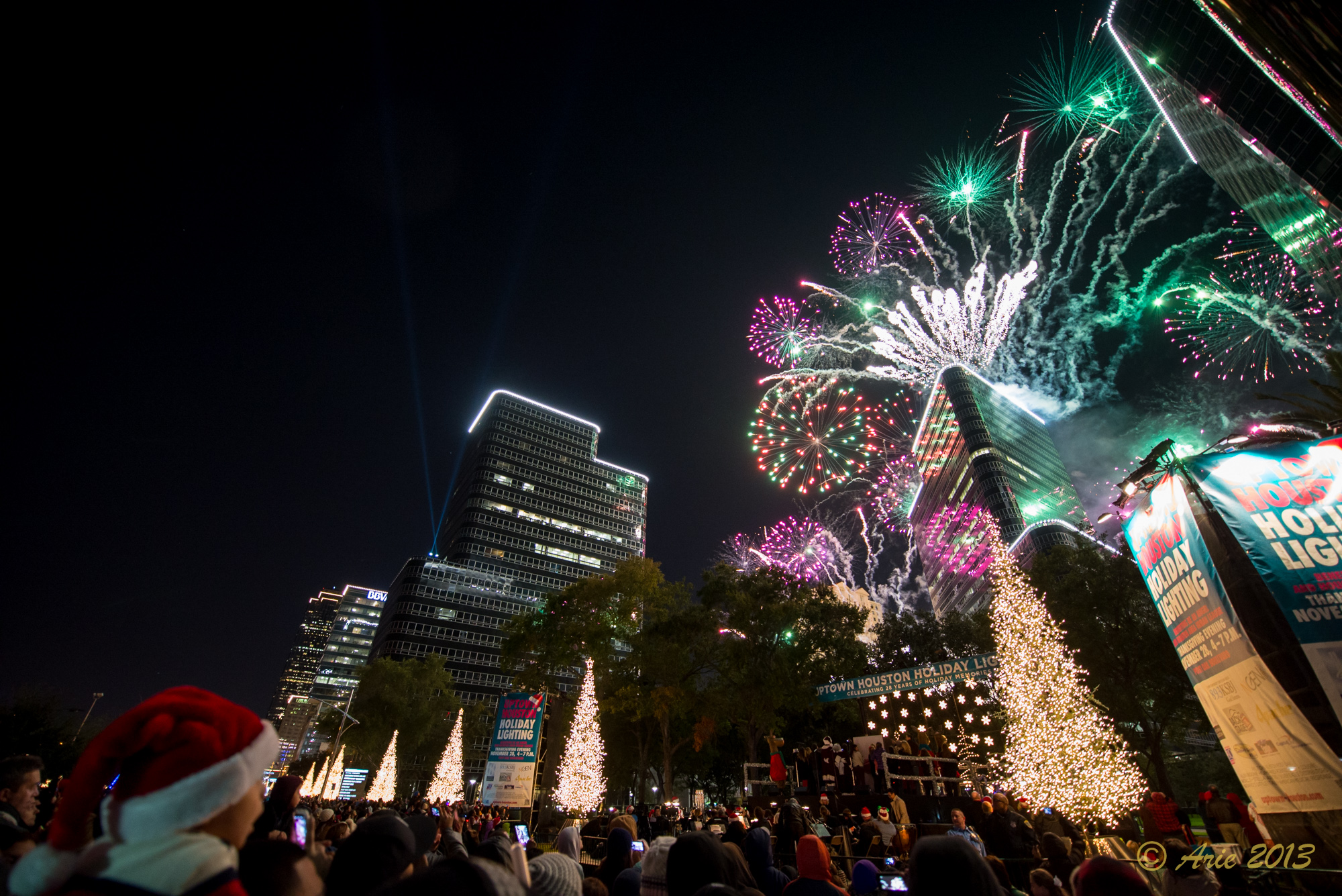 Uptown Houston Holiday Lighting 2013 A Few Pictures
