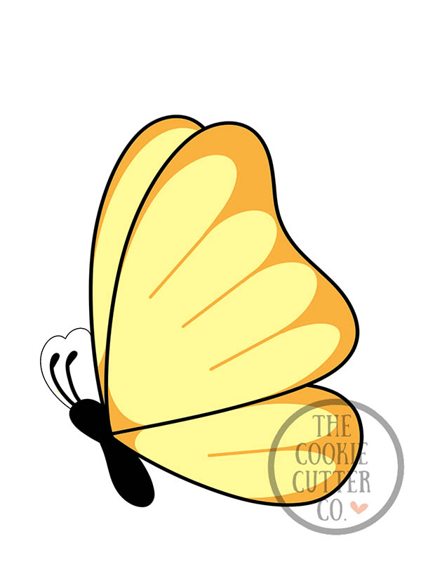 Butterfly (side) cookie cutter The Cookie Cutter Co