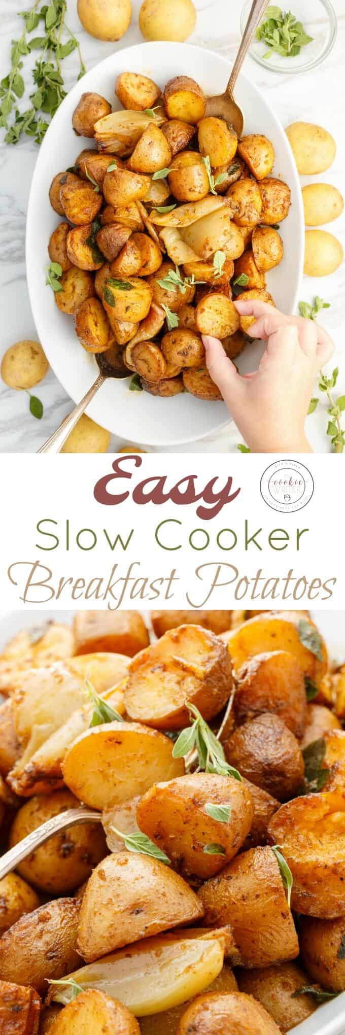 Easy Slow Cooker Breakfast Potatoes The Cookie Writer