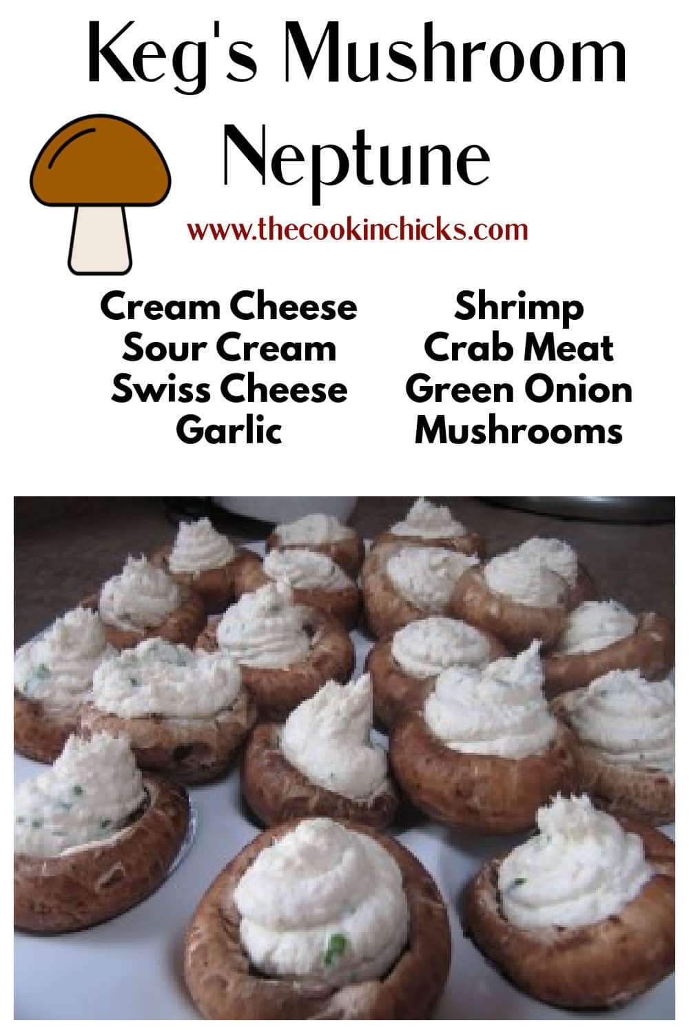 Keg's Mushroom Neptune The Cookin Chicks