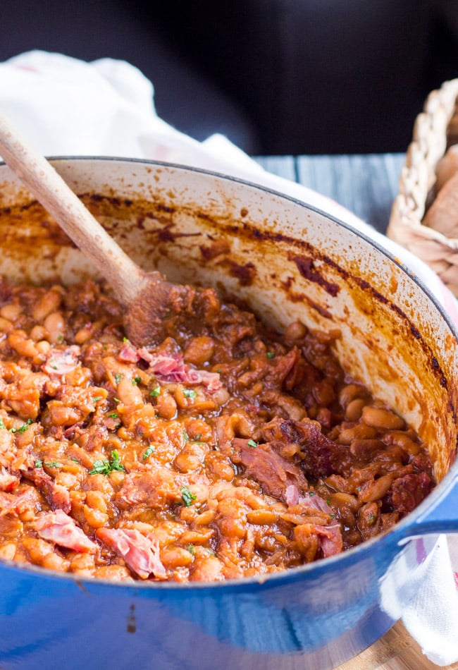 Easy Homemade Baked Beans with Smoked Ham Hock