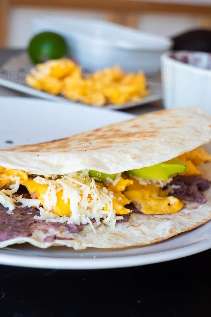 Honduran Baleadas With Eggs The Cookware Geek