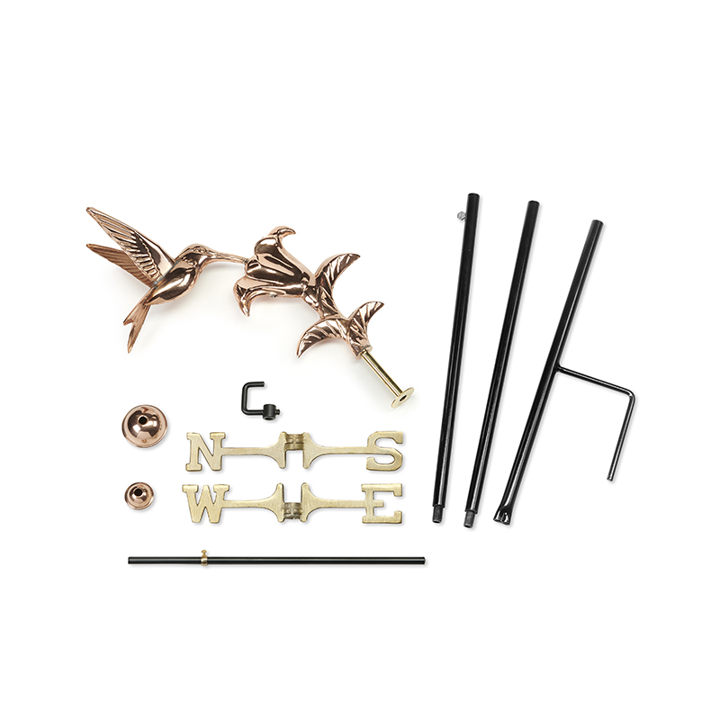 8807P Cottage Hummingbird Weathervane The Copper House