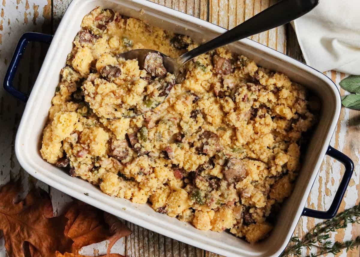 Grandma Old Fashioned Cornbread Dressing