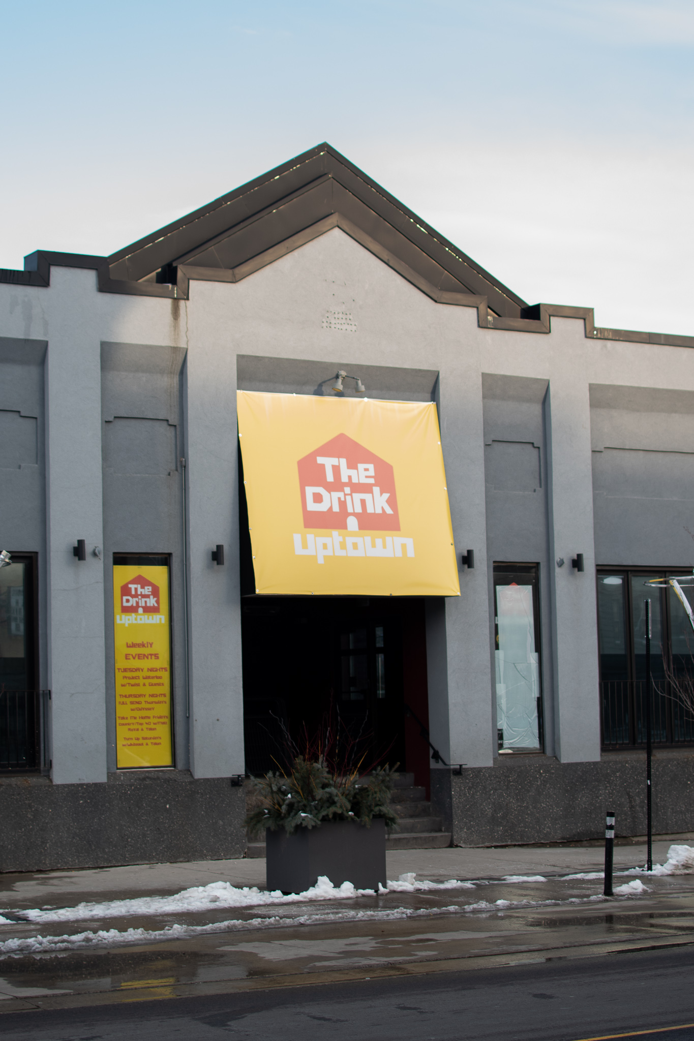 The Drink in uptown Waterloo makes headlines for sign displayed at the