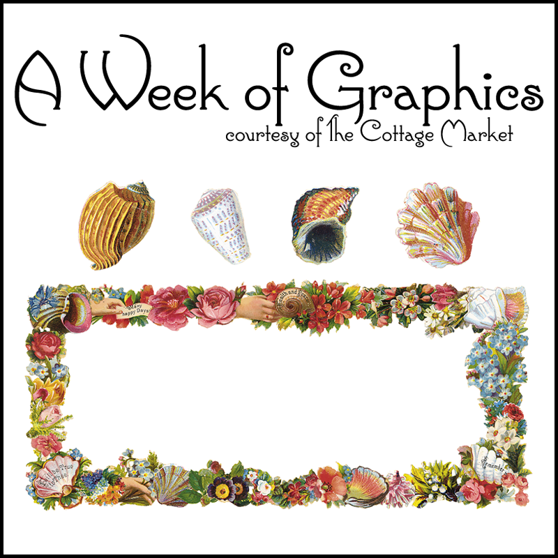 Vintage Beach Graphics Colection Plus Printable Beach Cottage Signs