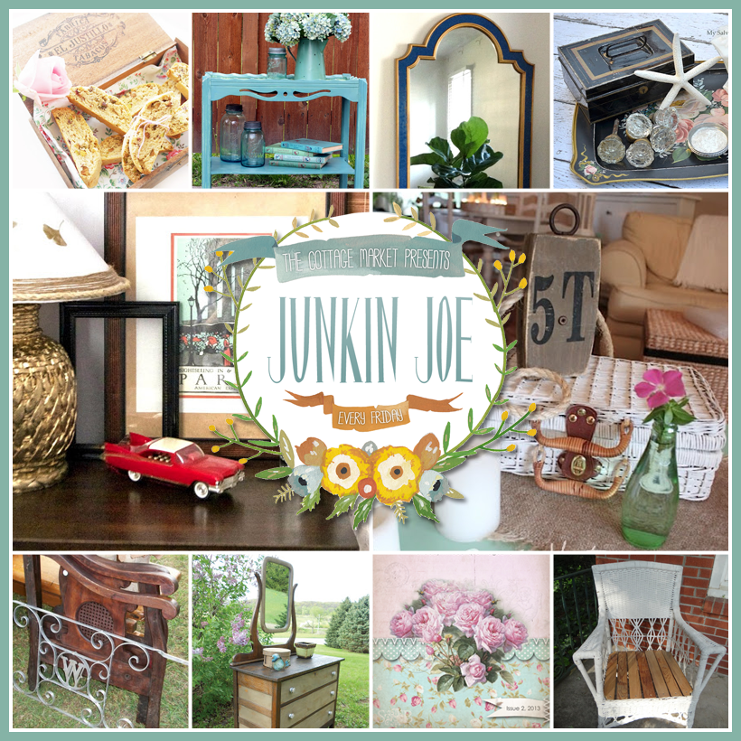 Vintage and Thrifty Upcycled Project and Finds and a FUN LINKY Party…ALL WELCOME at Junkin Joe’s