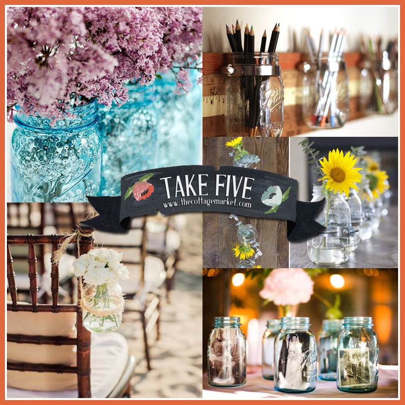 Take 5: Mason Jar Projects and and a Giveaway