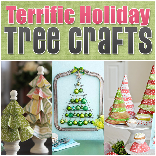 DIY Modern Christmas Trees (Holiday Crafts) - Craftionary