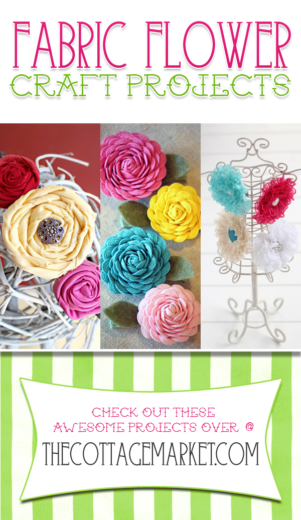 Fabric Flower Craft Projects