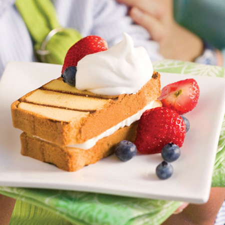 My Recipes...Cream Filled Grilled Pound Cake
