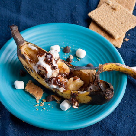 Neighbor Food...Grilled S'more Banana Packets
