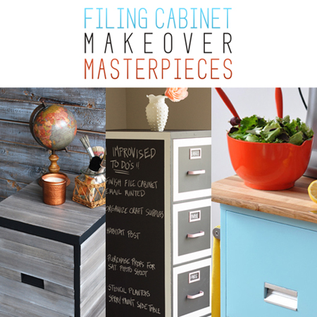 Filing Cabinet Makeover Masterpieces