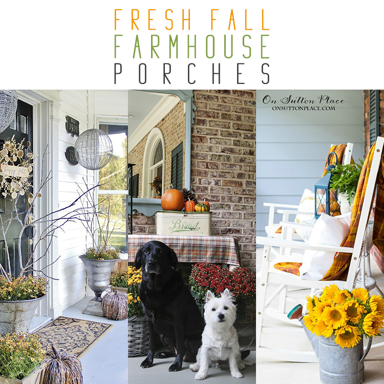 Fresh Farmhouse Fall Porches