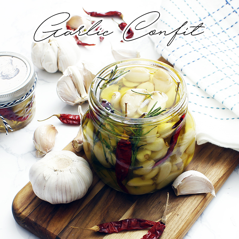DIY Garlic Confit a Secret WOW Ingredient Gift In A Jar