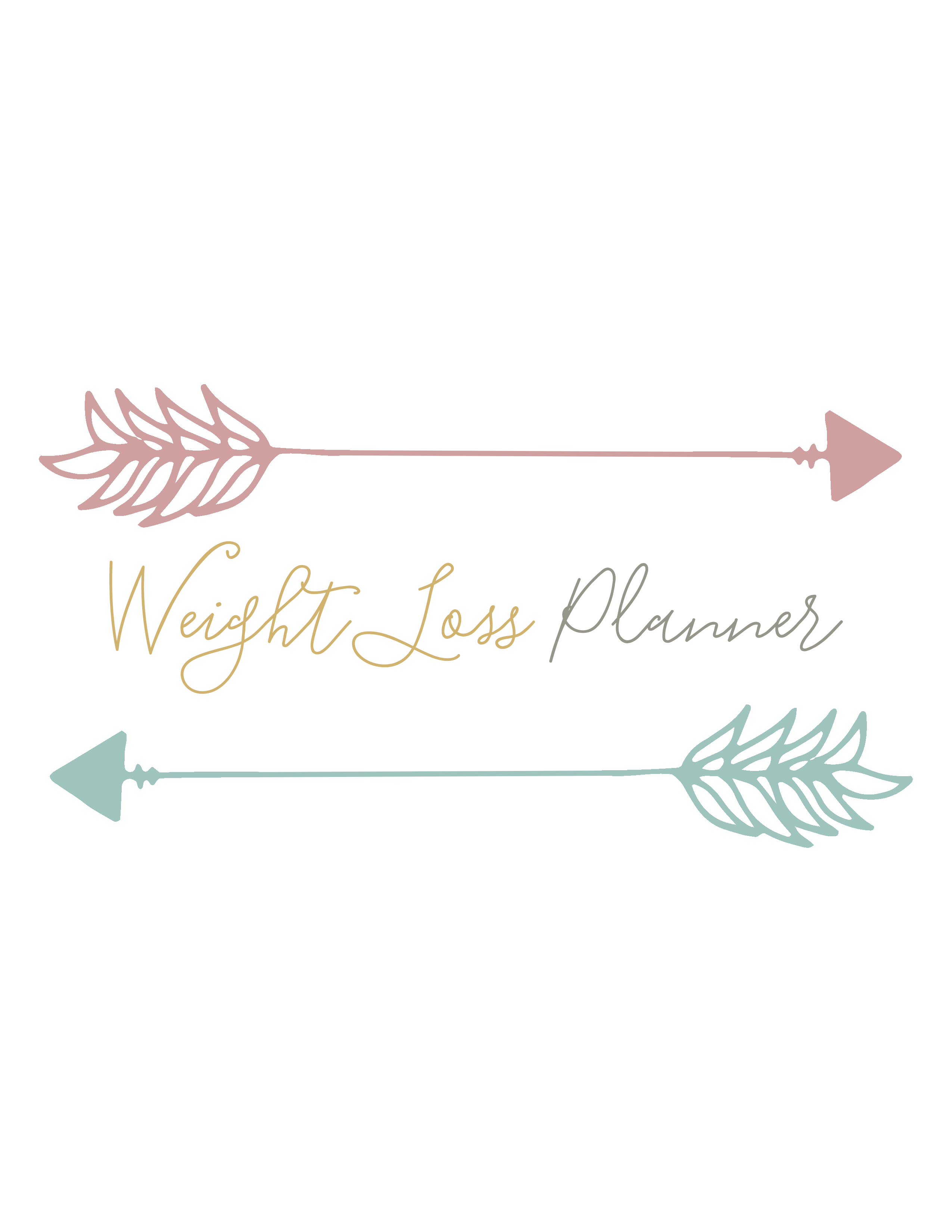 Free Weight Loss Planner Printable The Cottage Market