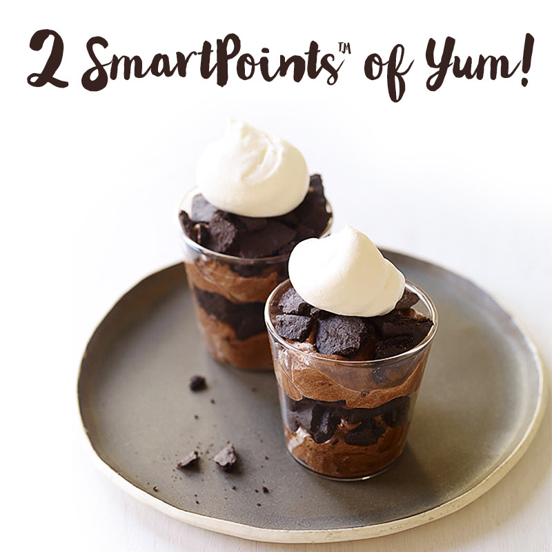 These chocolate layered desserts are sweet and healthy too.