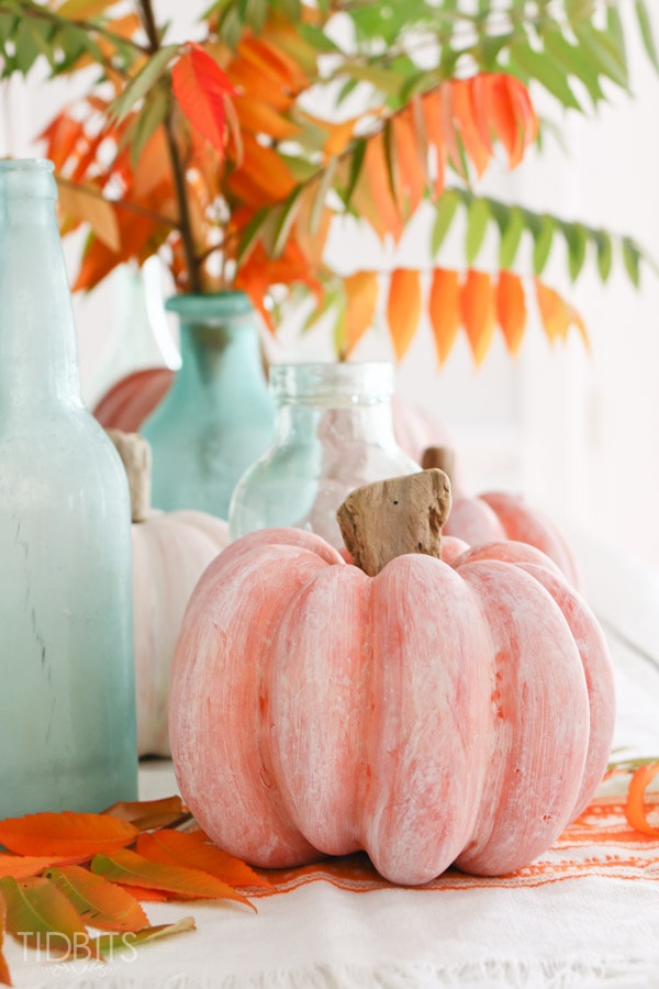 Come and visit and check out all of these Farmhouse Style No Carve Pumpkins for Fall! So many different Styles that require no carving mess!