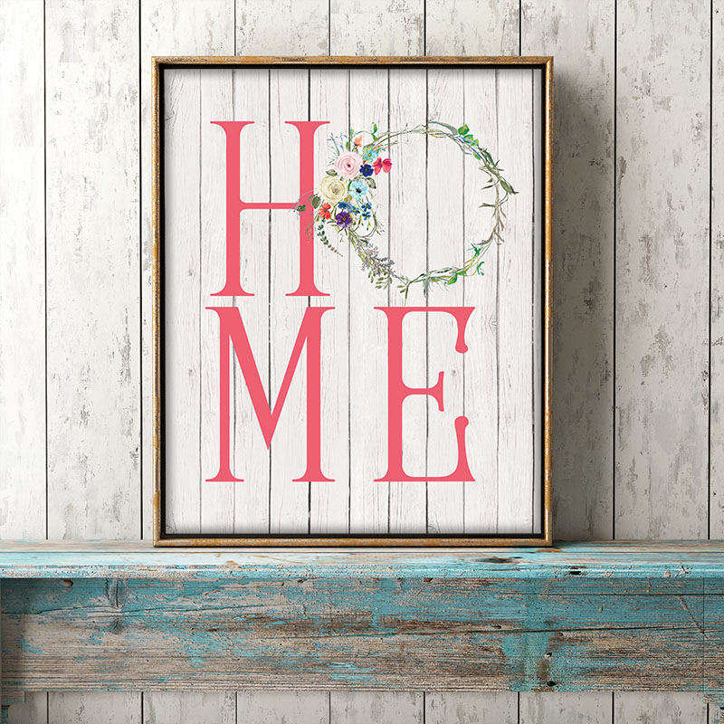 Does your Farmhouse need a new piece of Wall Art? Well then you are going to love this Free Printable Farmhouse Home Wall Art in 4 different colors & sizes!