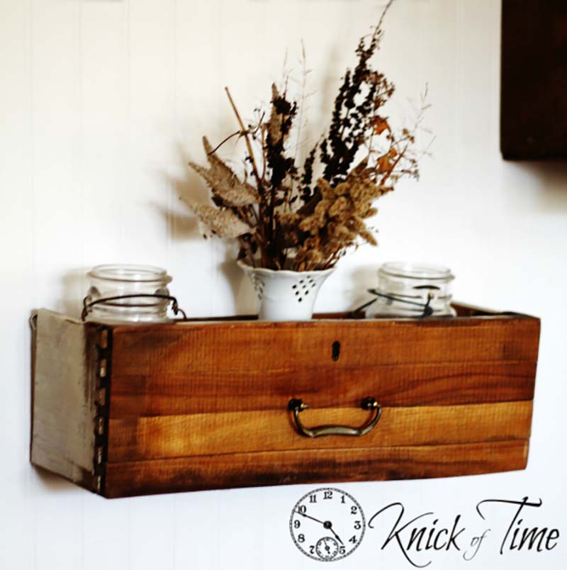 Inspirational Farmhouse Upcycled Drawer Ideas & DIYS is what it is all about here! From Trays to Tables you will see upcycled drawer magic happen!
