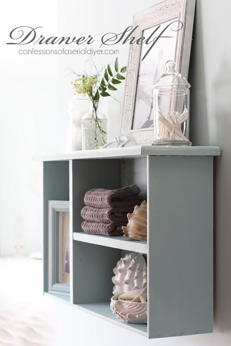 Inspirational Farmhouse Upcycled Drawer Ideas & DIYS is what it is all about here! From Trays to Tables you will see upcycled drawer magic happen!