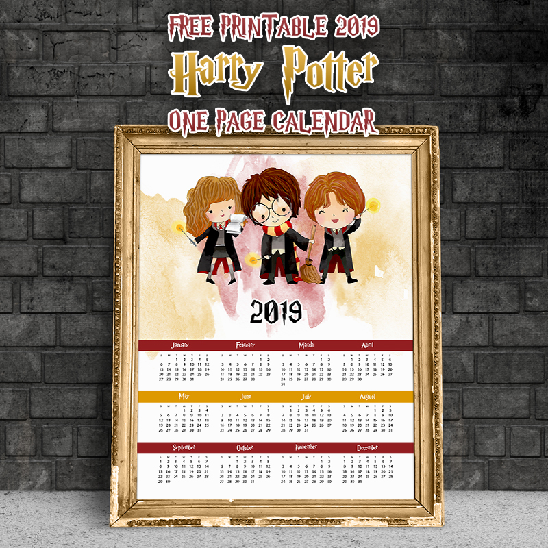 The Best Free Printable 2019 Calendars are waiting for you! Come and print the ones that you love and created your own personal Calendars for the New Year!