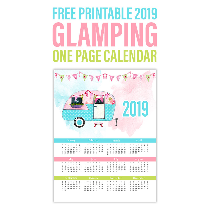The Best Free Printable 2019 Calendars are waiting for you! Come and print the ones that you love and created your own personal Calendars for the New Year!