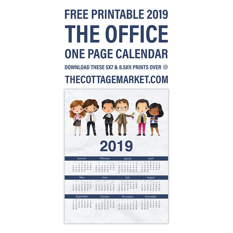 The Best Free Printable 2019 Calendars are waiting for you! Come and print the ones that you love and created your own personal Calendars for the New Year!