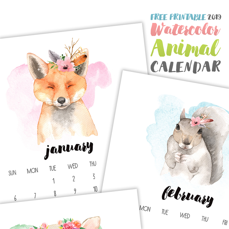 The Best Free Printable 2019 Calendars are waiting for you! Come and print the ones that you love and created your own personal Calendars for the New Year!