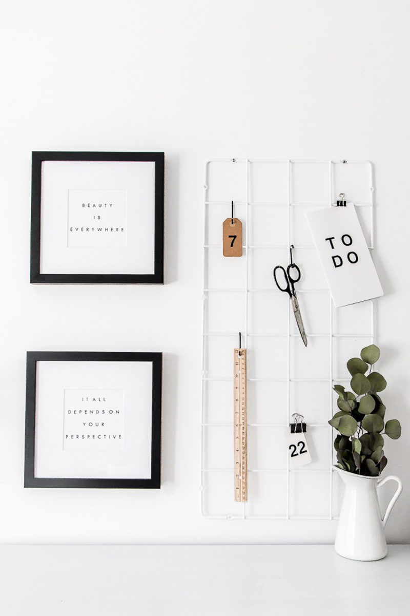 Fun and Fabulous Craft Room Organizational Hacks & Ideas so you can get one of your favorite rooms totally organized so you can do your projects in a snap!