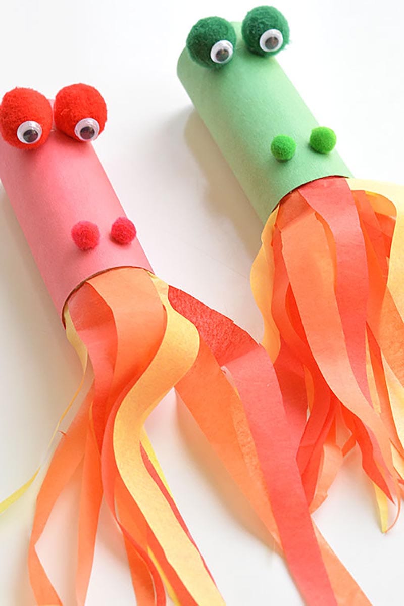 These Toilet Paper Roll Crafts are going to be a hit with the Kids! There are so many fun creations that can be made in a snap! Not that much clean-up either!
