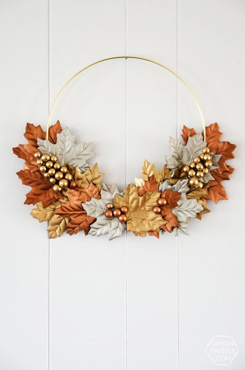 These 40 Fabulous Farmhouse Fall Wreath DIY Projects are going to fill your home with a gorgeous touch of the beautiful Season of Fall.
