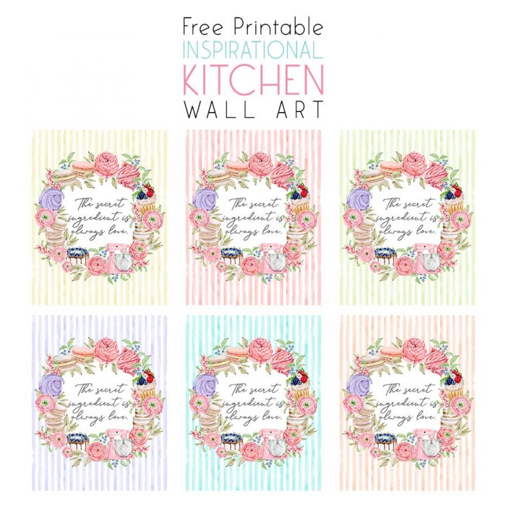 Free Printable Inspirational Kitchen Wall Art - The Cottage Market
