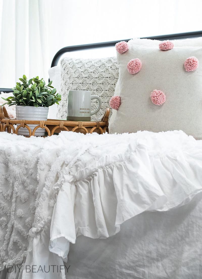These Simple Budget Friendly DIY Throw Pillows are guaranteed to freshen up a space in a snap!
