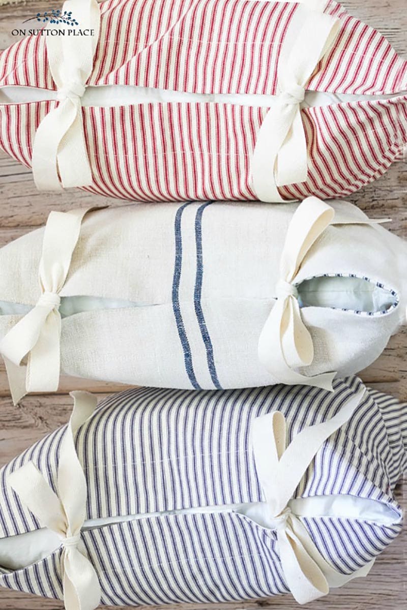 These Simple Budget Friendly DIY Throw Pillows are guaranteed to freshen up a space in a snap!