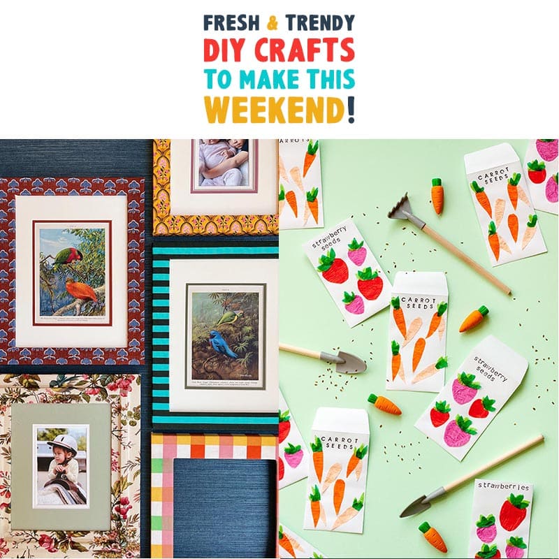 Do you know what it is time for? Fresh and Trendy DIY Crafts To Make This Weekend of course. Tons of inspirational Crafts are waiting for you to choose from. One is perfect to make this weekend!