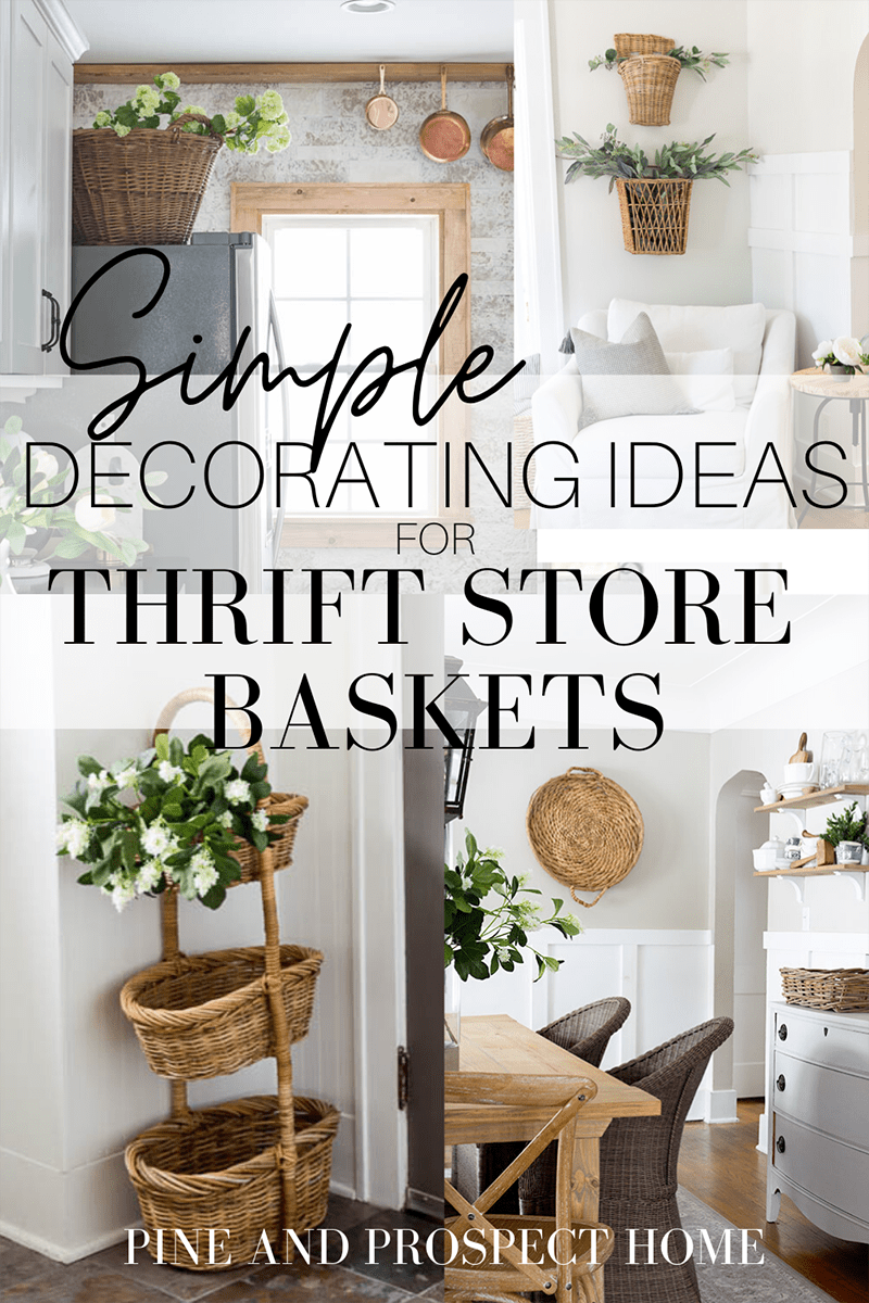 Adding Farmhouse Charm By Decorating With Baskets is very quick, easy and budget friendly. Baskets are so versatile! You are going to want to try them all!