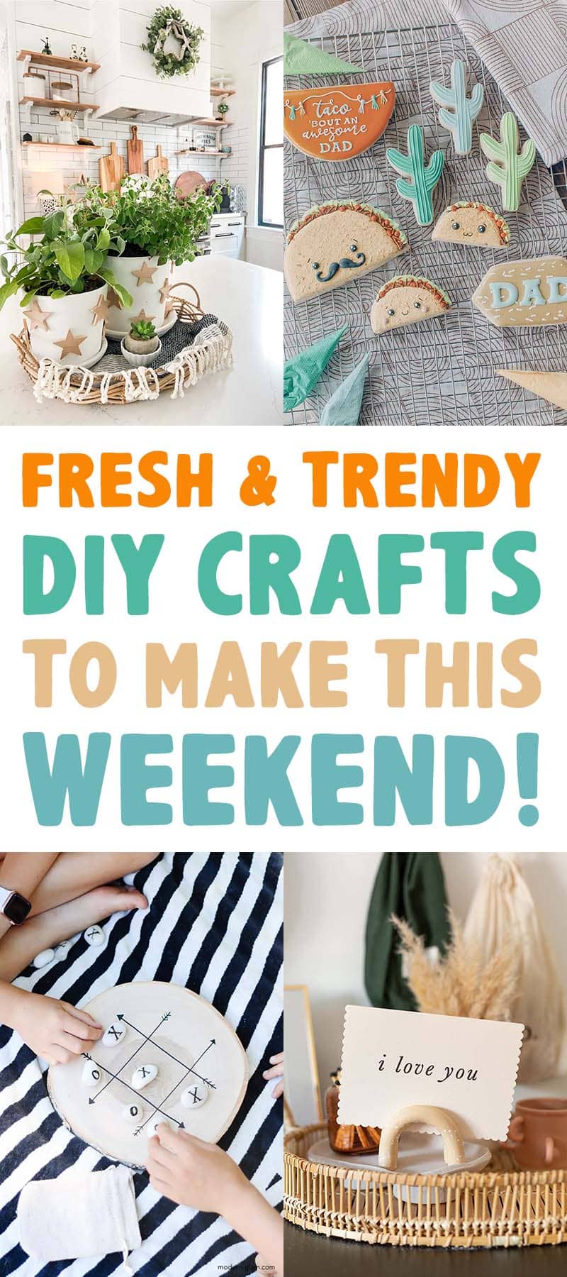 Do you know what it is time for? Fresh and Trendy DIY Crafts To Make This Weekend of course. Tons of inspirational Crafts are waiting for you to choose from. One is perfect to make this weekend!